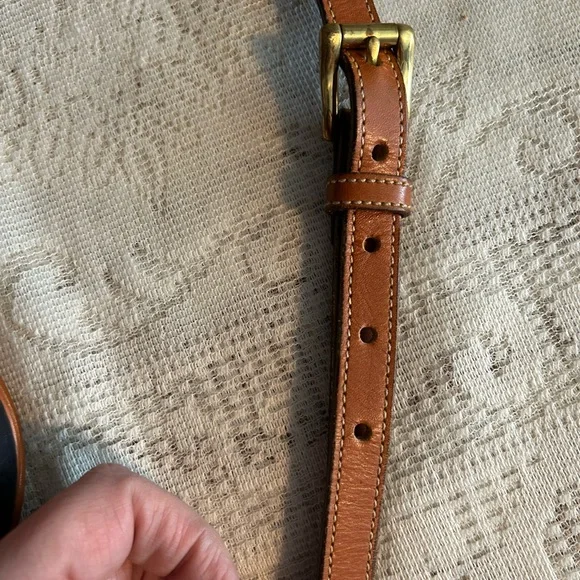 Dooney & Bourke Navy and Tan Crossbody Bag - Picture 10 of 15